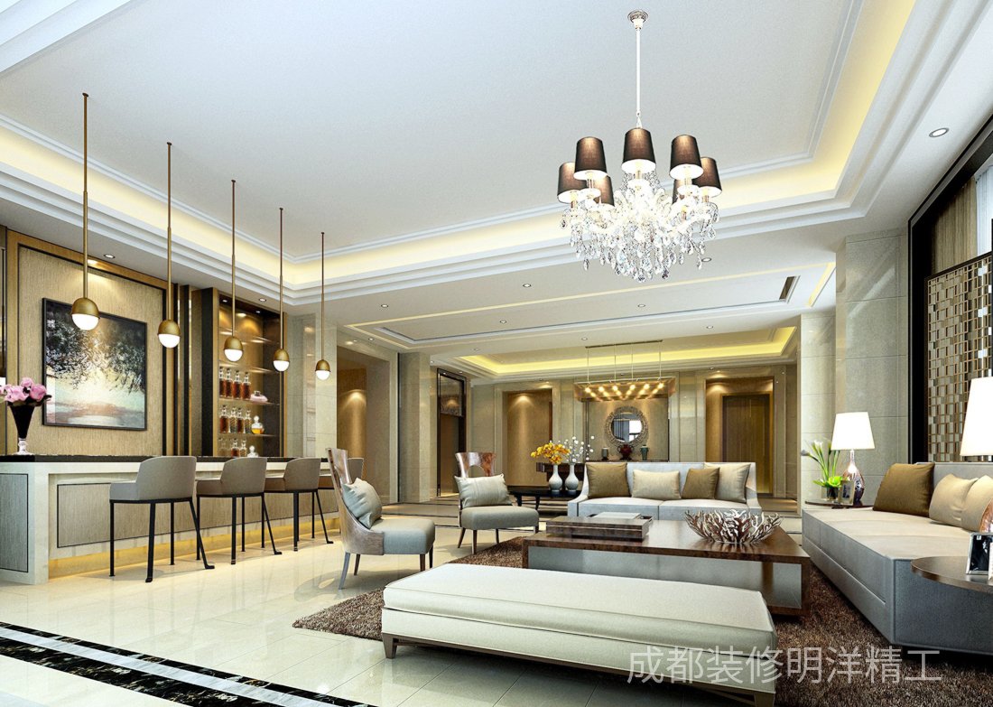 成华区轻奢风装修，花小钱出高级感的3个设计手法？